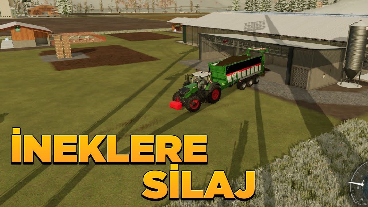 ÇOK HIZLI SİLAJ YAPIP İNEKLERE VERDİM | FARMİNG SİMULATOR 2022 | fs 22 silaj | fs 22 hayvanlar
