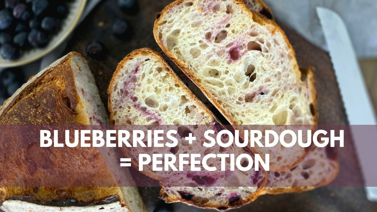 Bake a Gorgeous Blueberry Yogurt Sourdough | Home Baking Tutorial