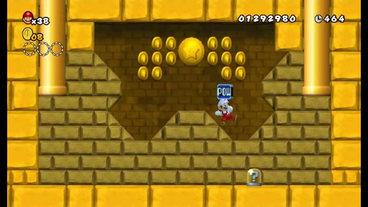 Newer Super Mario Bros Wii # World 2-Castelo Pyramid Castle