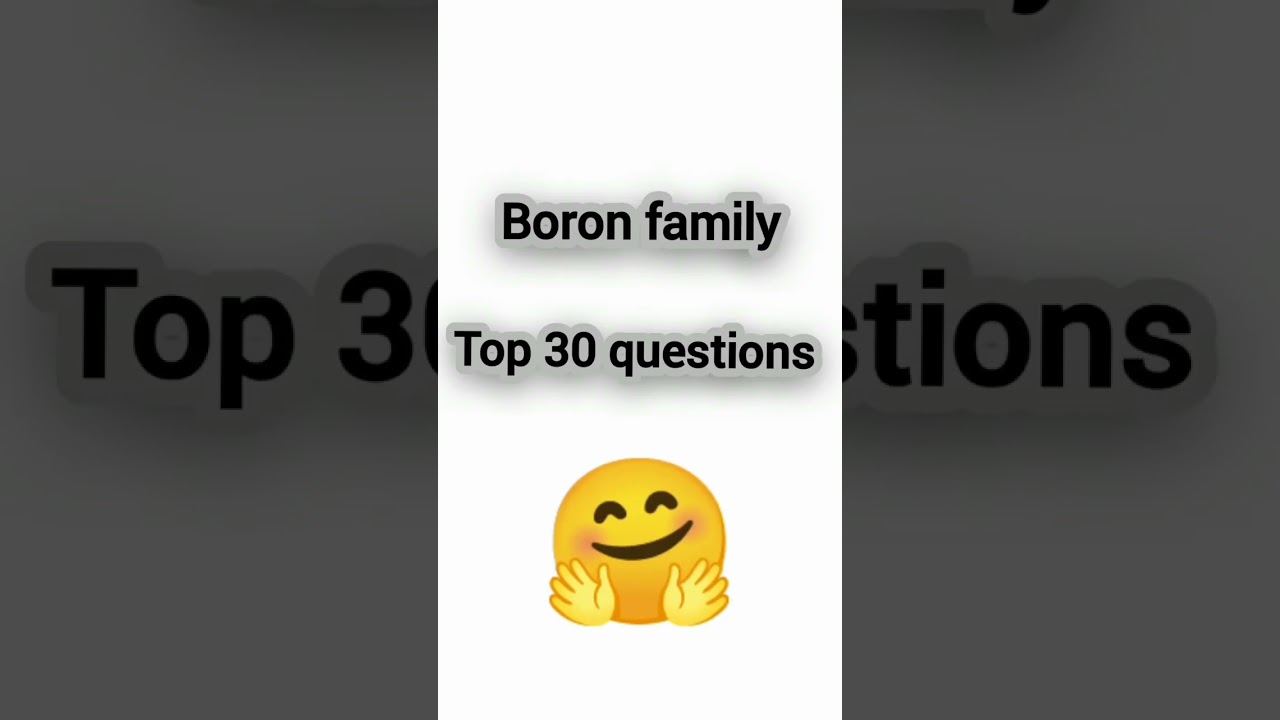 boron family class 11 