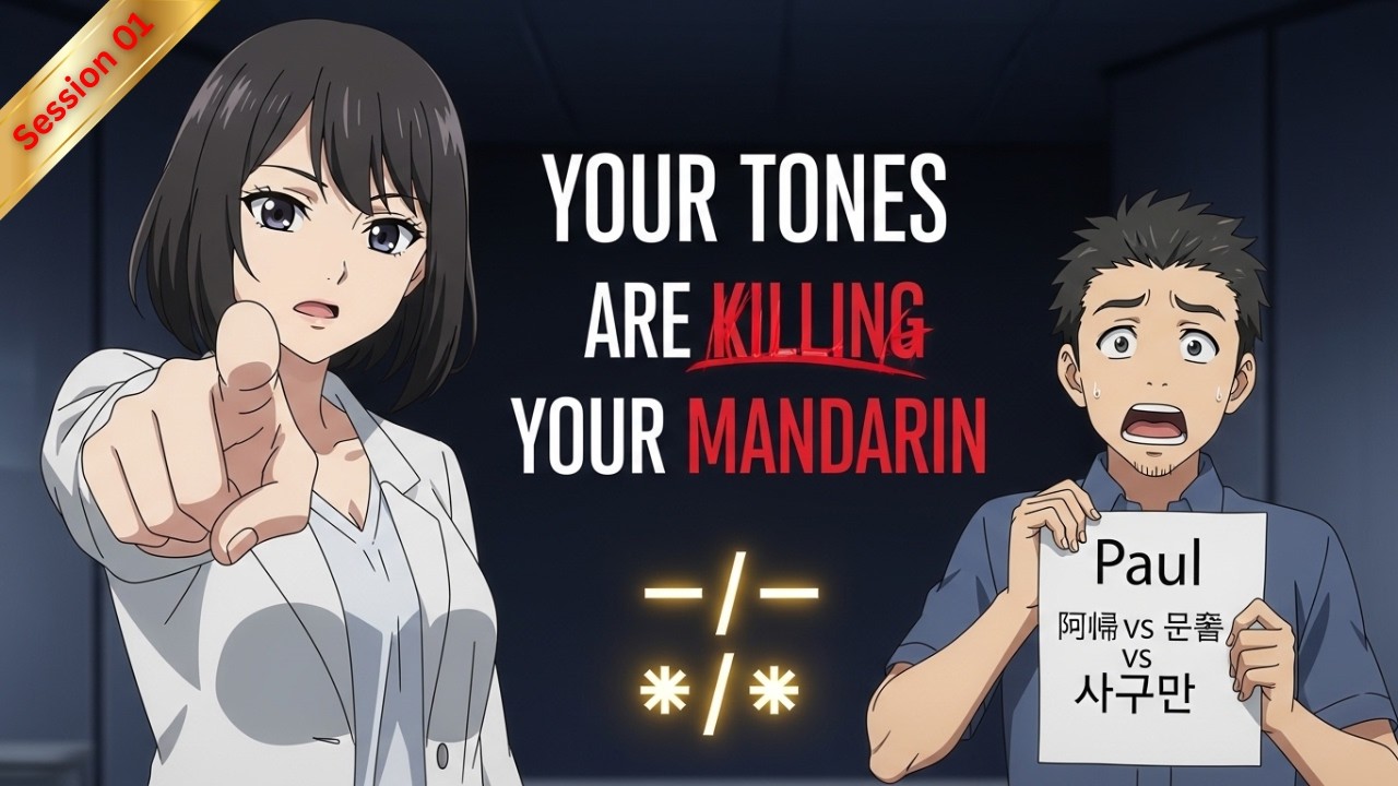 Why Your Mandarin Sounds WRONG From Day 1 | 4 Tones Explained | Session 01