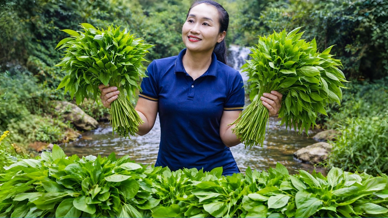 Harvesting vegetables, catching giant fish to sell at the market, taking care of animals