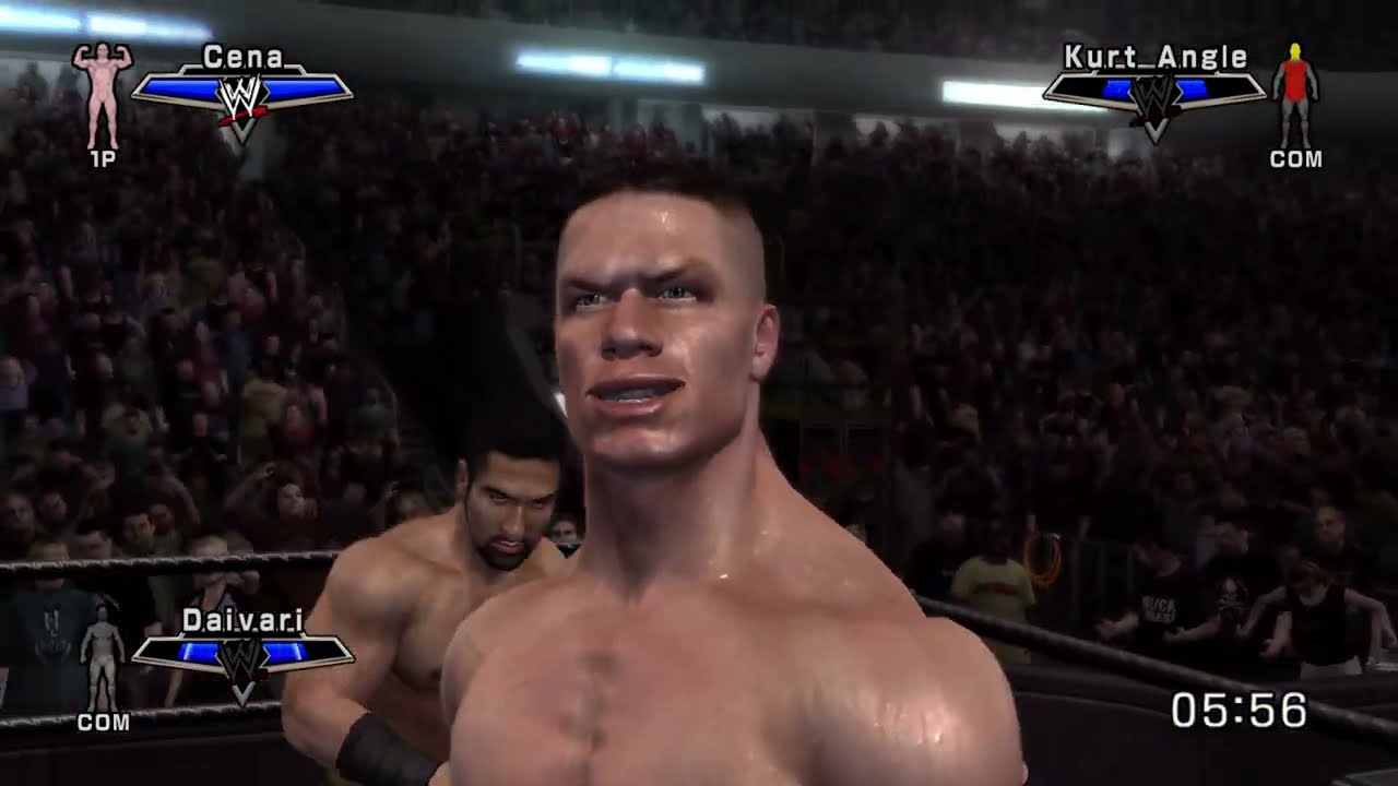 WWE Survivor Series 2005: John Cena vs Kurt Angle (SmackDown vs RAW 2007)