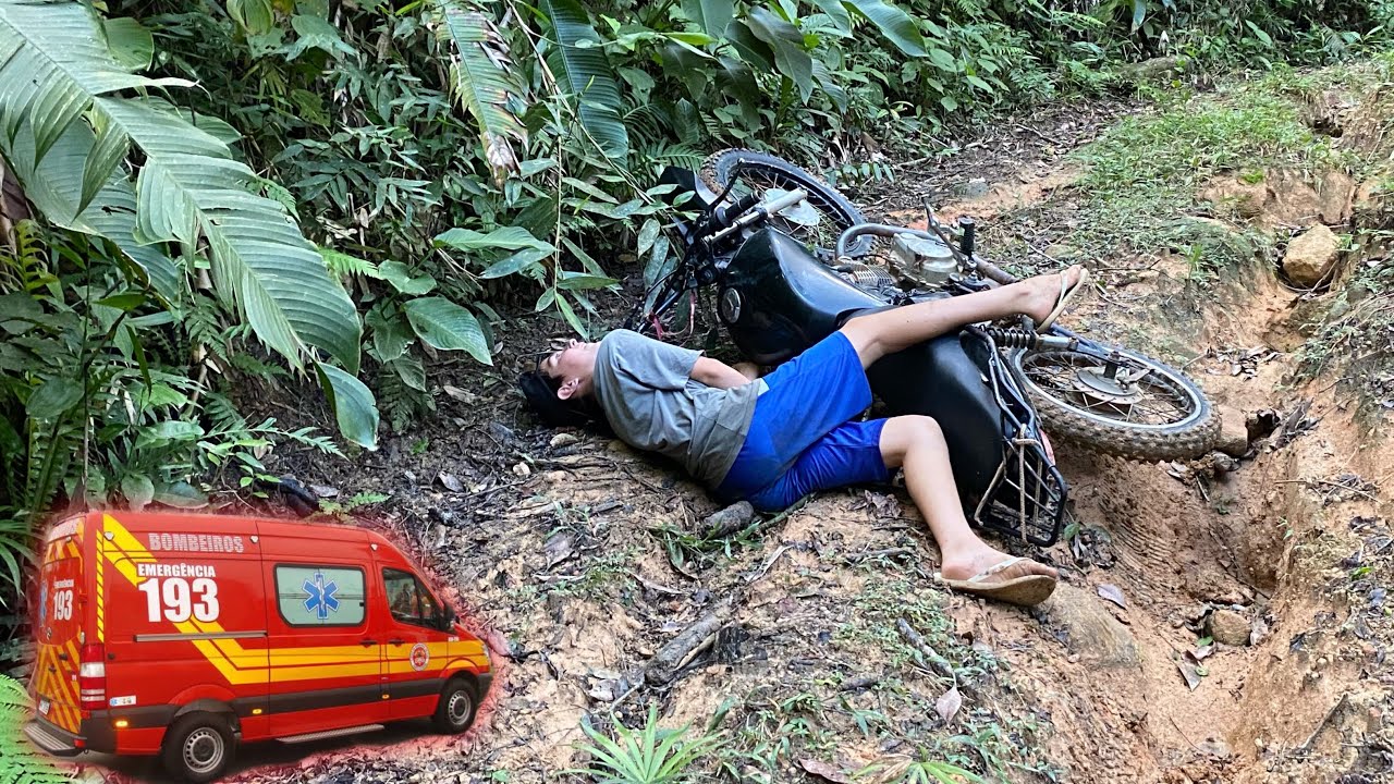 SUBIMOS A TRILHA DA ONÇA COM AS 3 MOTOS (O BRAIAN CAIU COM A CG).