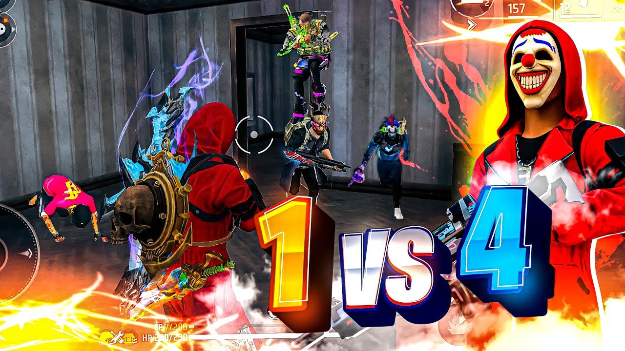 Sending Pro Players Back ! Solo Vs Squad Unstoppable - Garena Free Fire