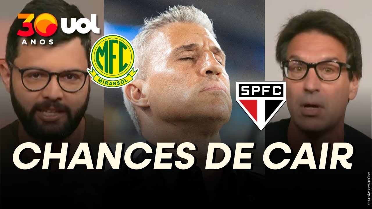 SÃO PAULO TEM GRANDES CHANCES DE CAIR PELA PRIMEIRA VEZ! COLUNISTAS DEBATEM DERROTA PARA O MIRASSOL