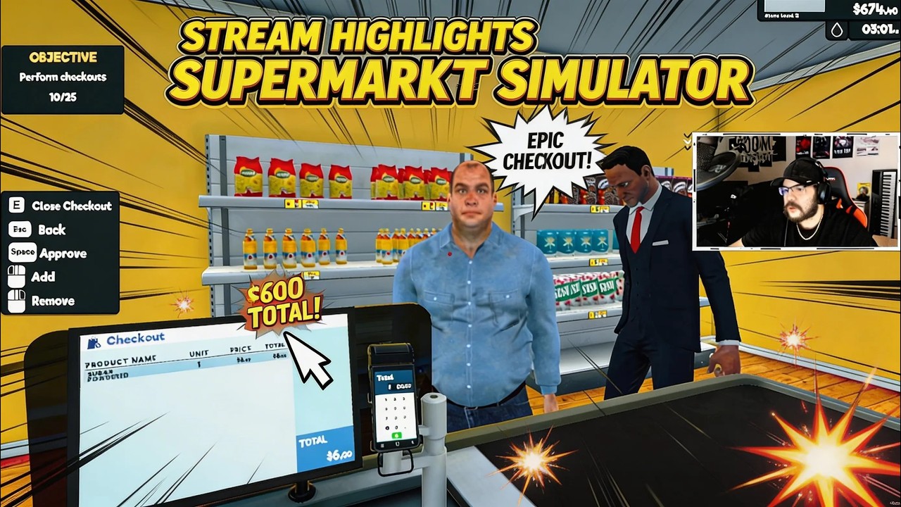 Stream Highlights - 19.12.2025 I Supermarket Simulator