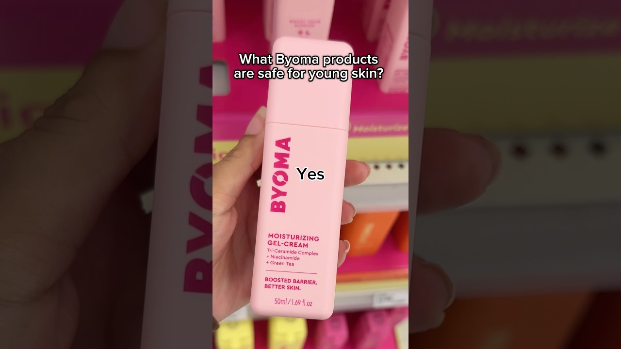 Byoma products SAFE for kids and teens✨#skincare #byoma #aesthetic #preppyyyy #skincareroutine