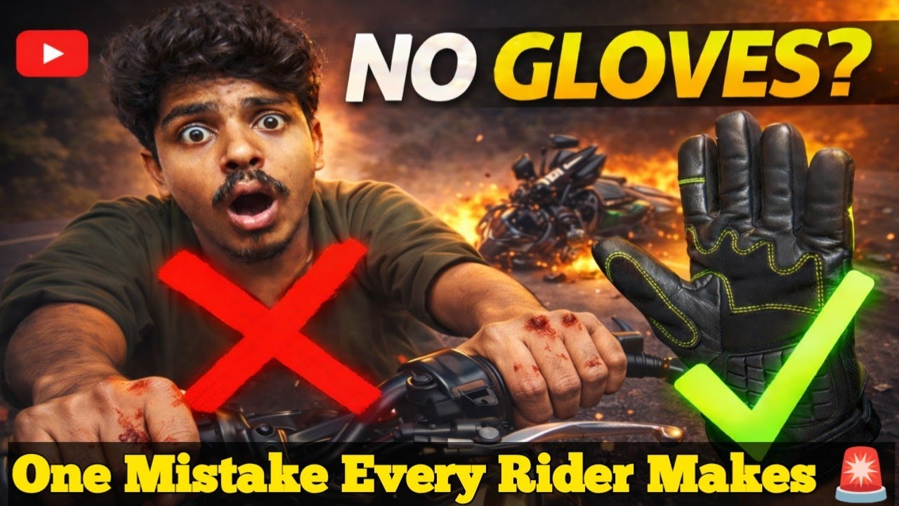 Riding gloves illa na? Ungal fingers ku warning! ⚠️ Importance of Gloves | Safety, Comfort & Control