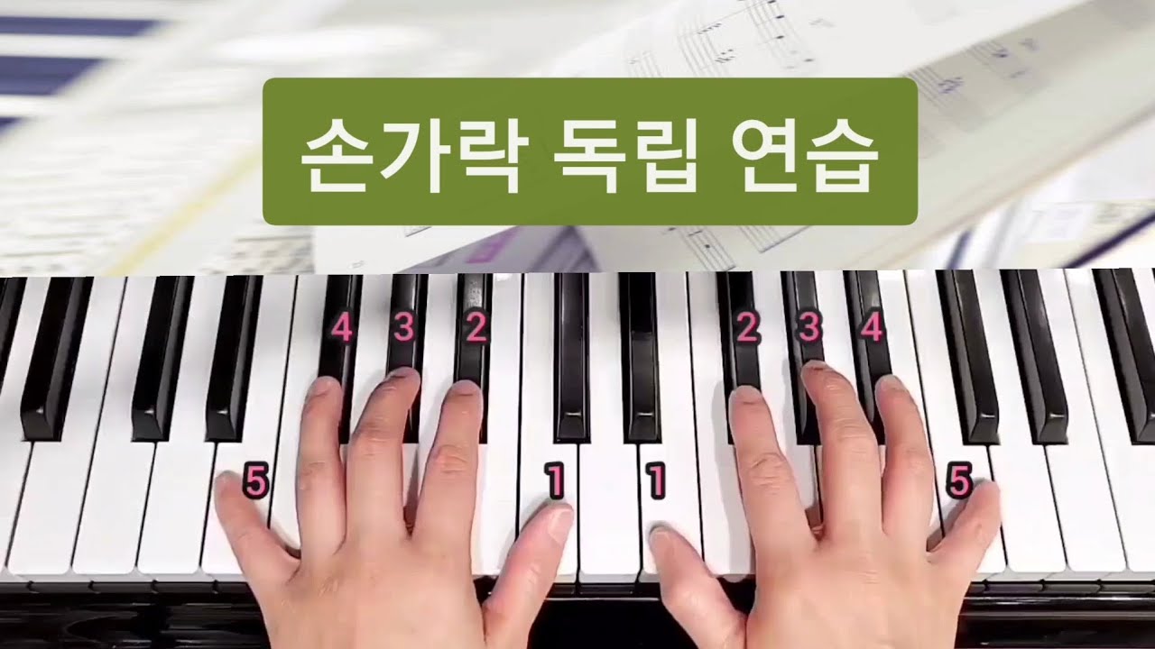 손가락 독립 연습 || 간단 연습 3가지