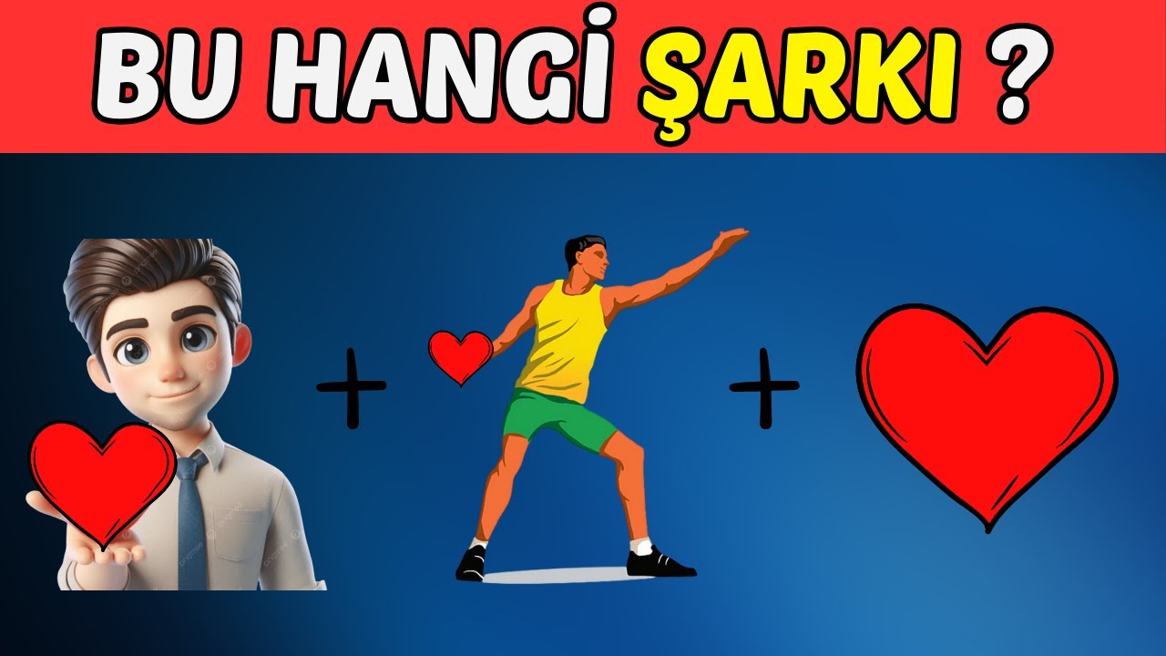 Emojilerle Şarkı Bulmaca 🎵 Emoji ile Şarkıyı Tahmin Et 🎧 Emoji Şarkı Bilmece