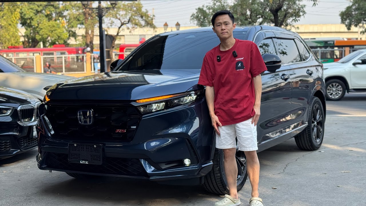 วิ่งน้อย 10,000 กม. ประหยัดน้ำมัน20.8กม./ลิตร HONDA CRV 2.0 e:HEV RS 4WD GEN6 2024 สีน้ำเงิน ท้อปสุด
