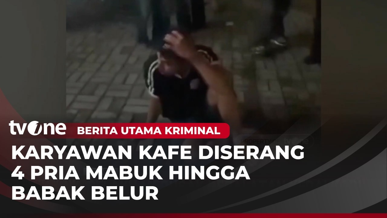 4 Pria Mabuk Aniaya Karyawan dan Acak-acak Warung Kedai Kopi | Berita Utama Kriminal