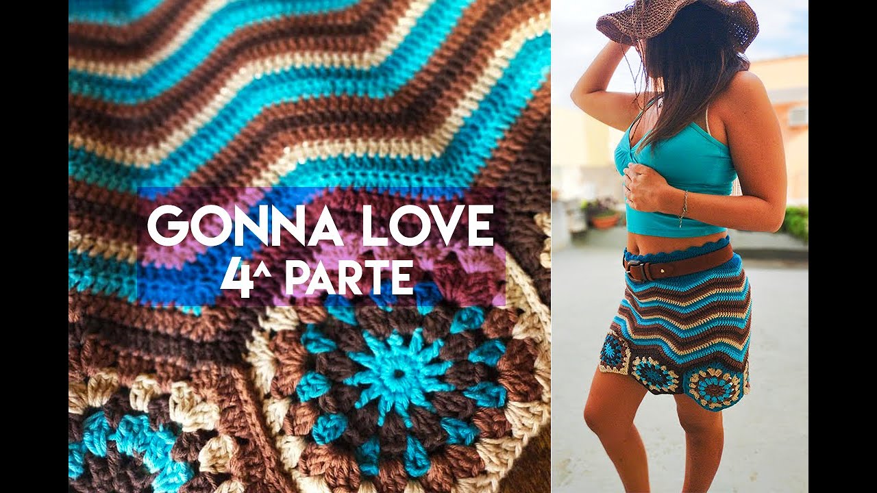 Granny crochet - Gonna Love 4 - Lavorazione parte alta della gonna