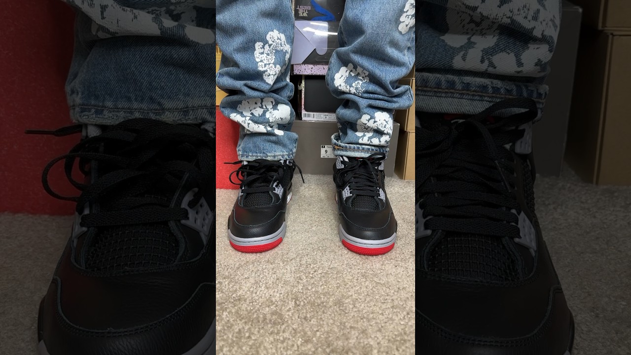 Air Jordan 4 Bred Reimagined #whydavis #airjordan4 #airjordan4bredreimagined #jordan4