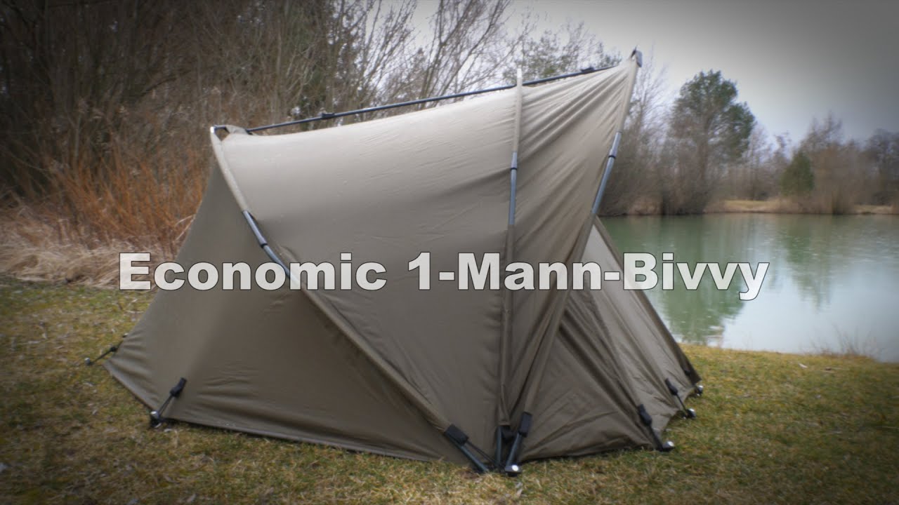 Karpfenzelt Carpline24  Economic  Ein-Mann Bivvy / Angelzelt - PRODUKTVORSTELLUNG