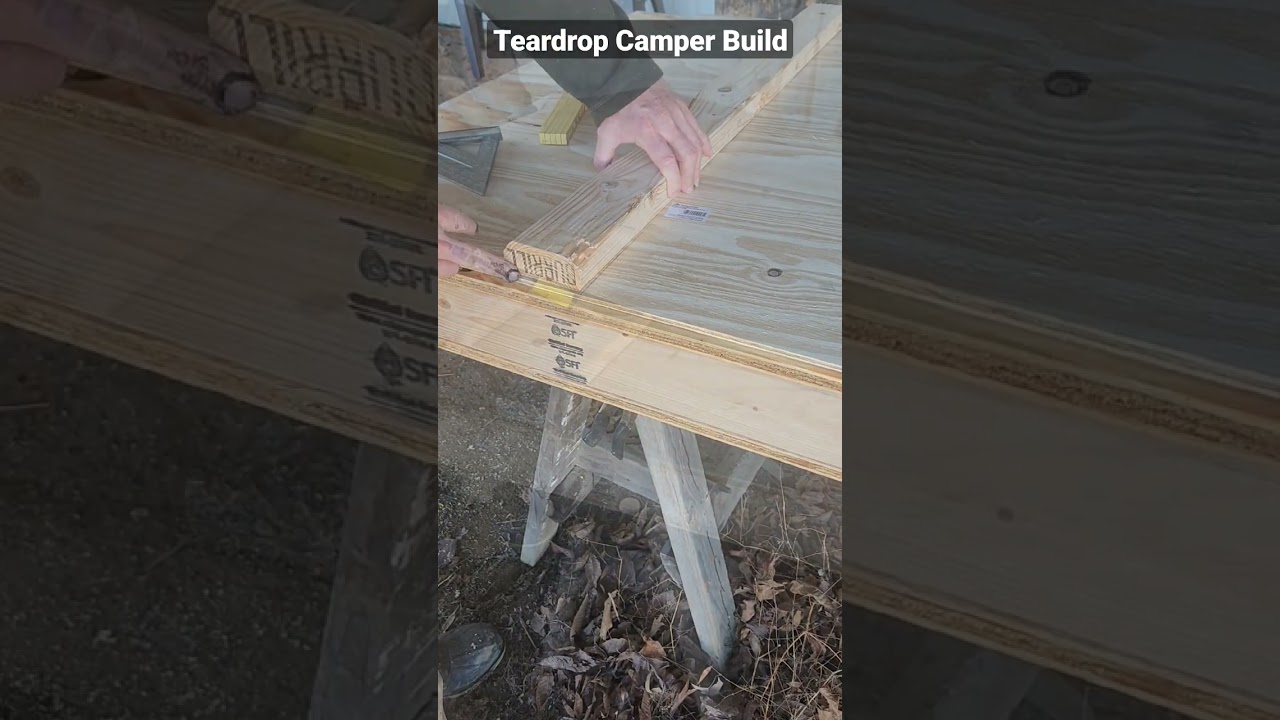 Teardrop Camper Insulated Floor Build #shorts