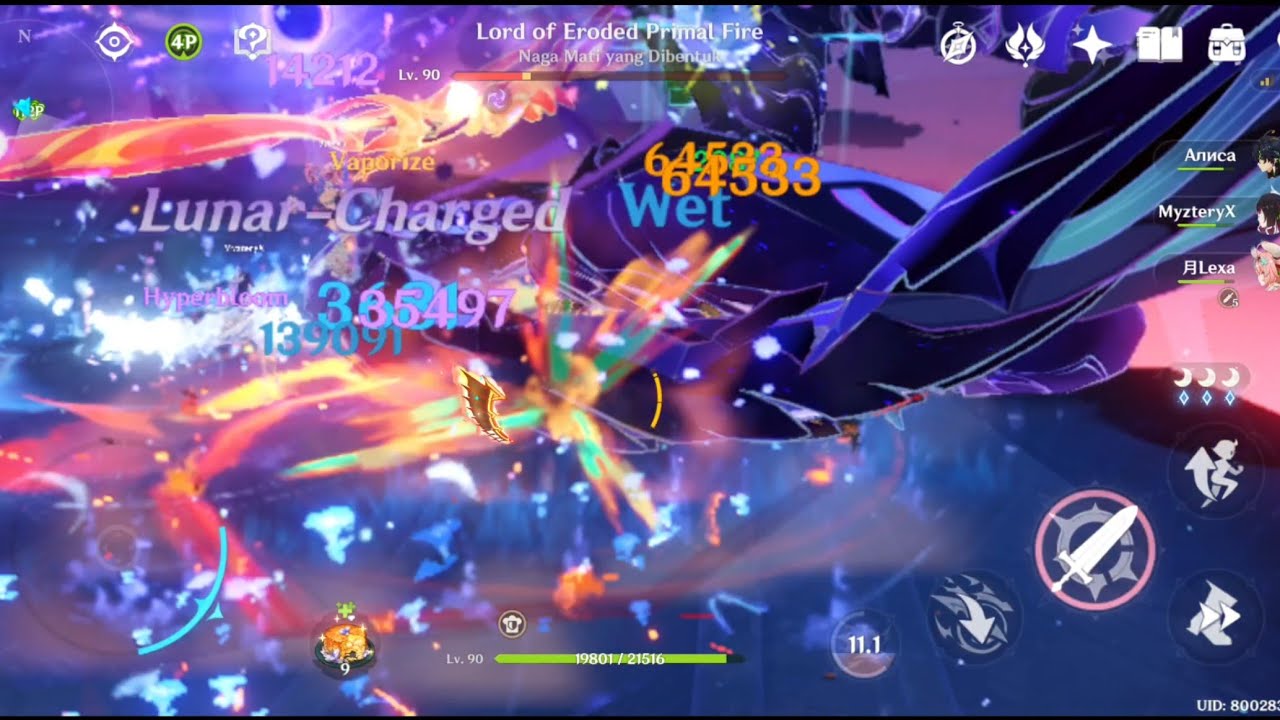 Weekly boss fight Redmi 10 5G 6/128 test genshin impact | week 145