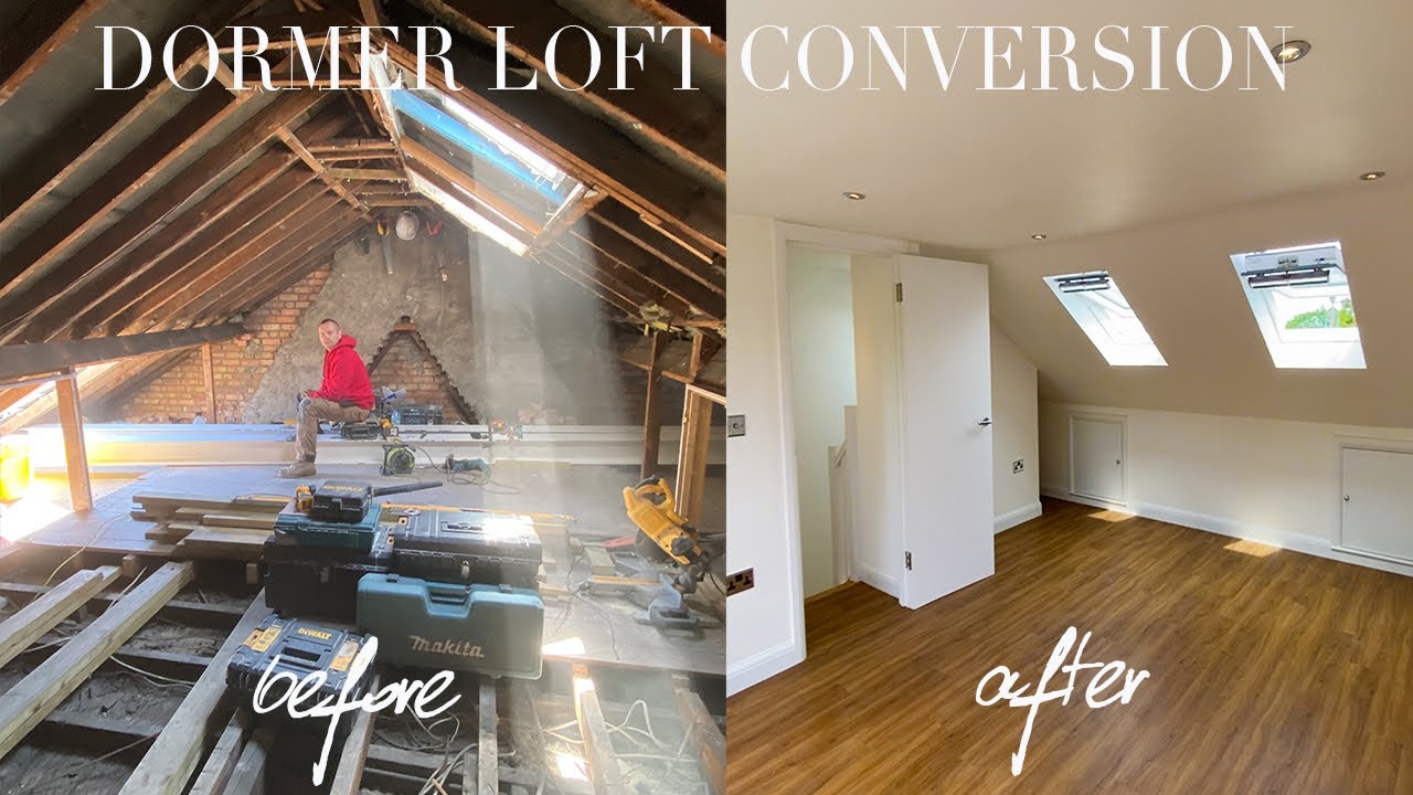 Loft Conversion UK. Tour of loft conversion Terraced House. Loft conversion 1 bedroom with ensuite.