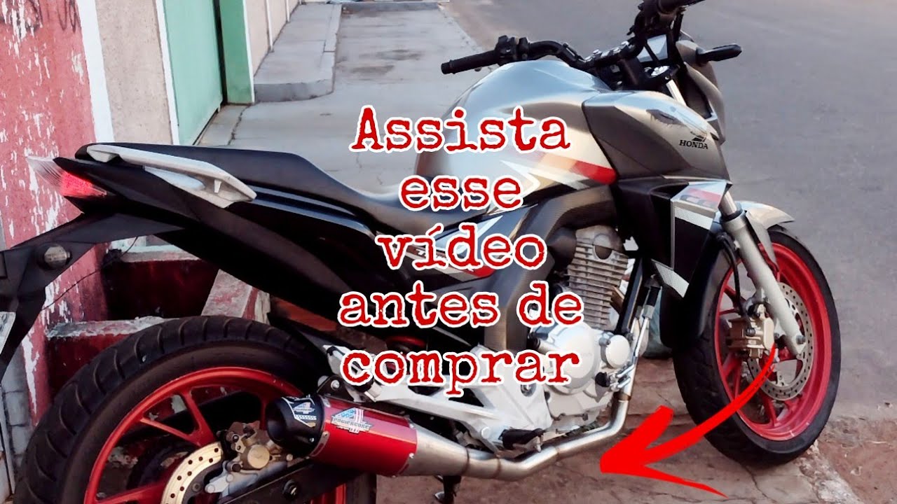 Escapamento Power Core 4 na Cb Twister