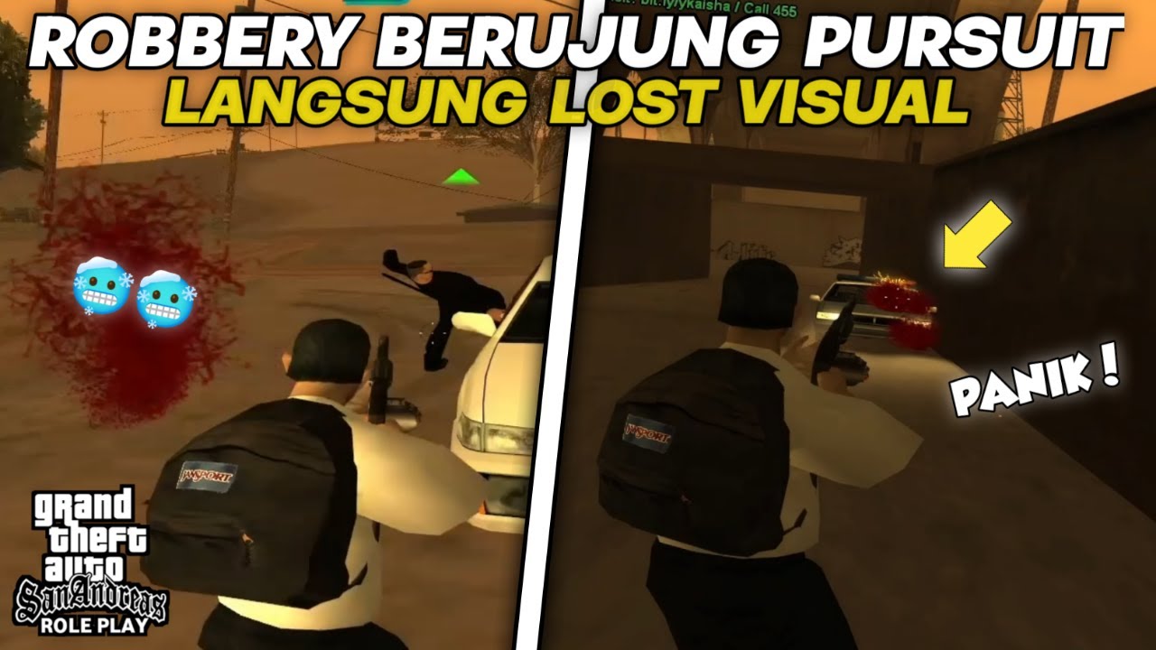 [JGRP] NGEROB BERUJUNG PURSUIT DENGAN SAPD, TAPI LOLOS !! - GTA SA ROLEPLAY