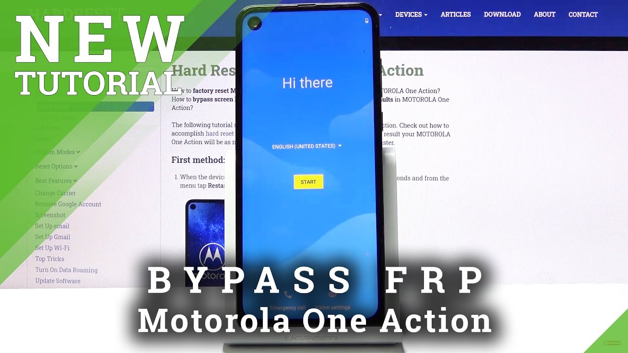 How to Bypass Google Verification on Motorola One Action – FRP Lock Bypass