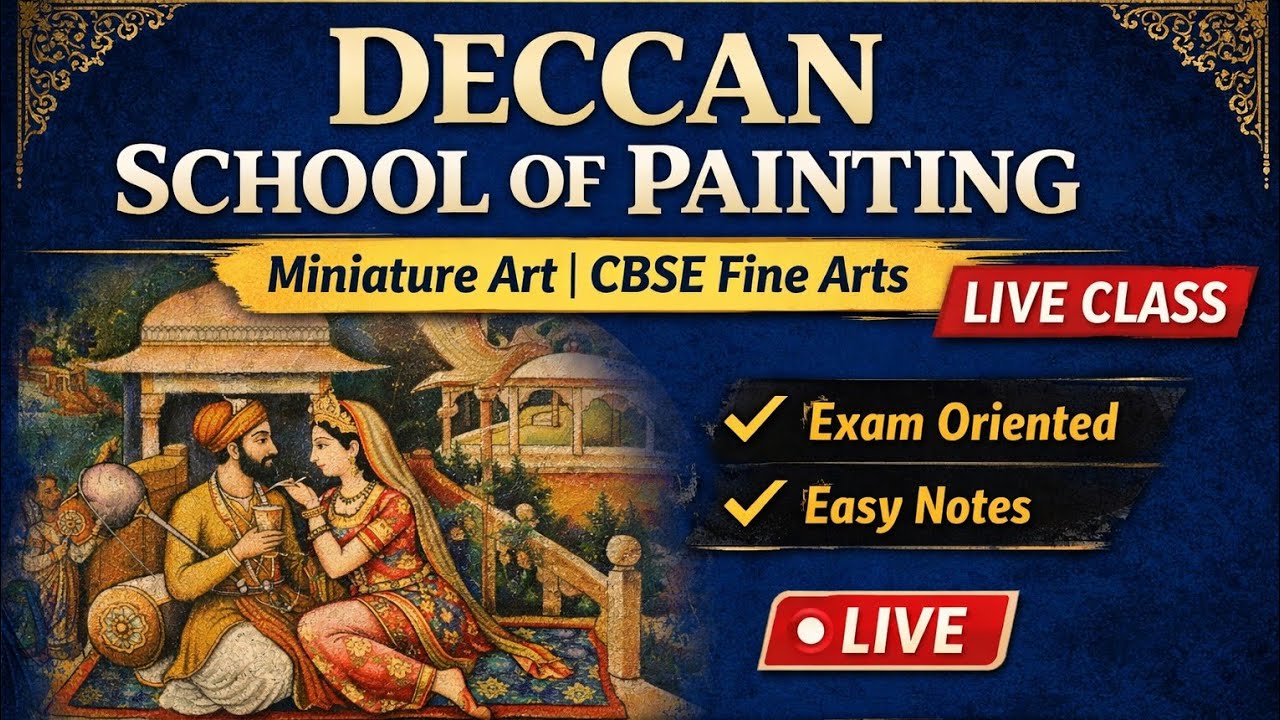 The Deccan School Of Miniature Painting full live for Xll th