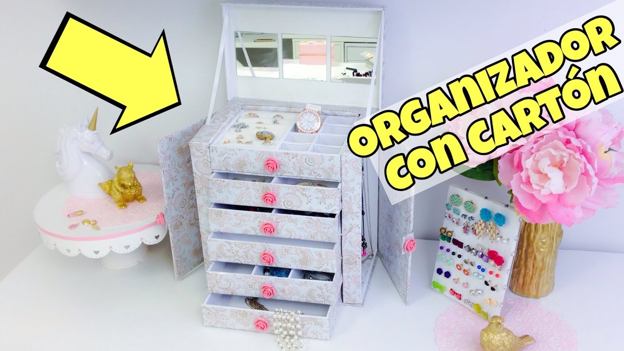 Organizador de cartón/manualidades con reciclaje*manualidades originales