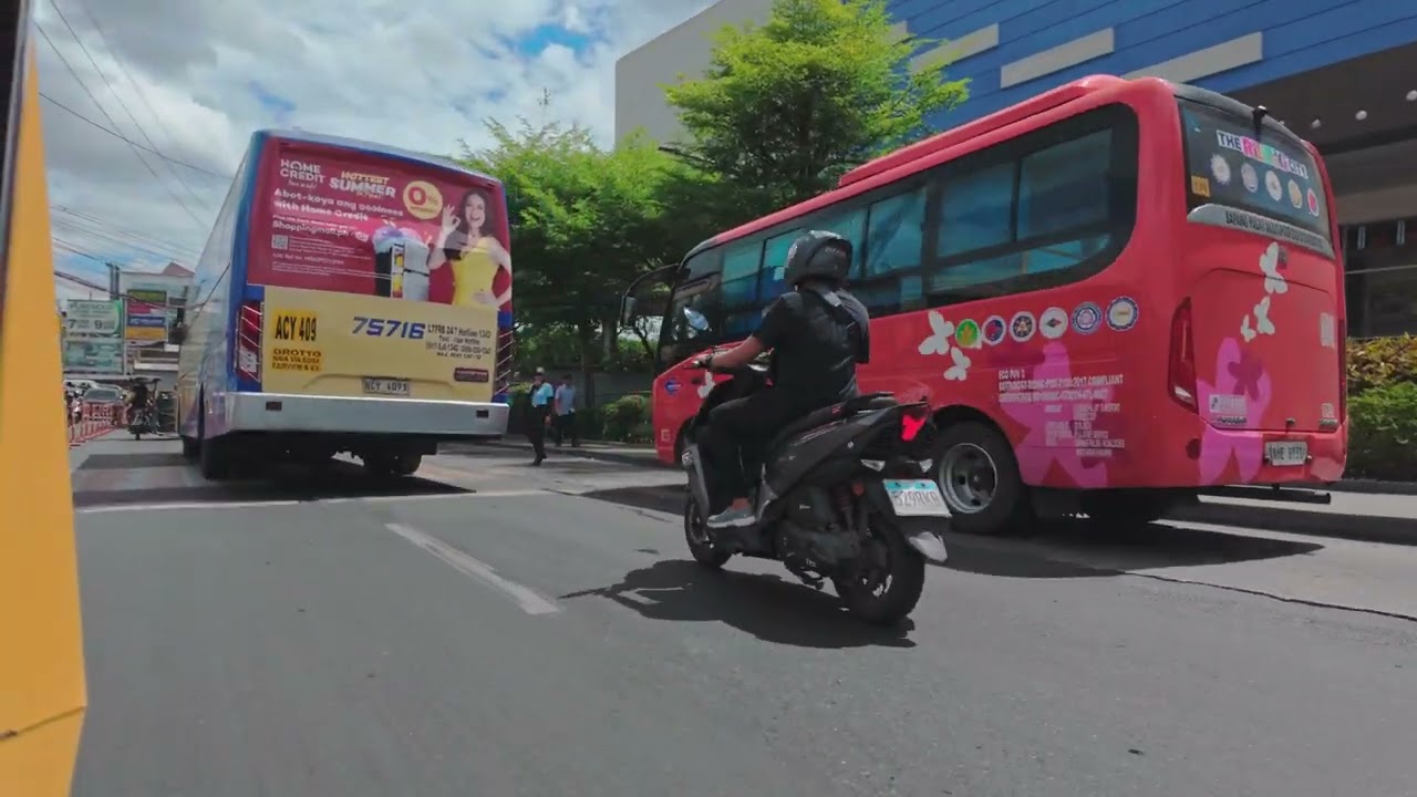 Philippines, tricycle ride from DLC III to Wilcon