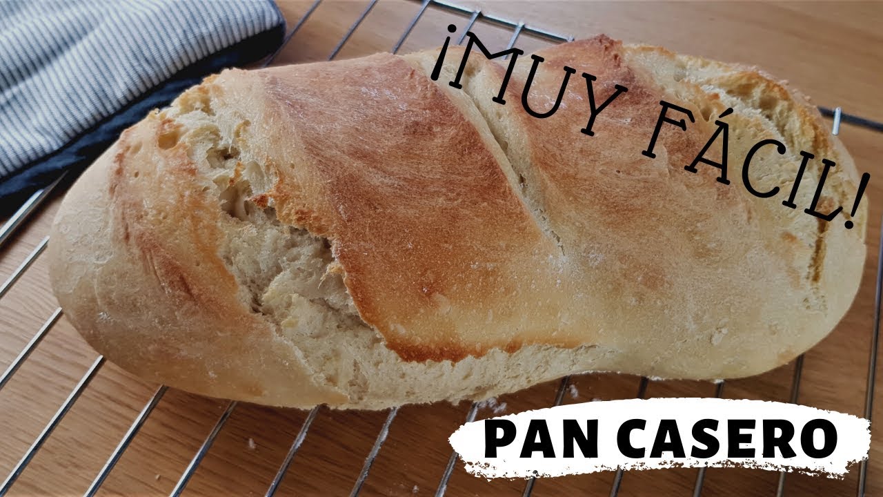 ✔ PAN CASERO muy FÁCIL y con muy poco AMASADO