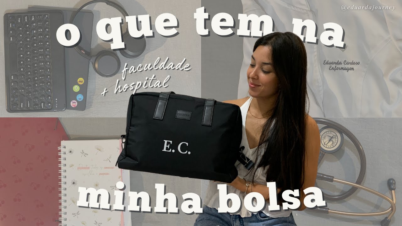 TUDO QUE EU LEVO NA MINHA BOLSA (faculdade, estágios, vida)