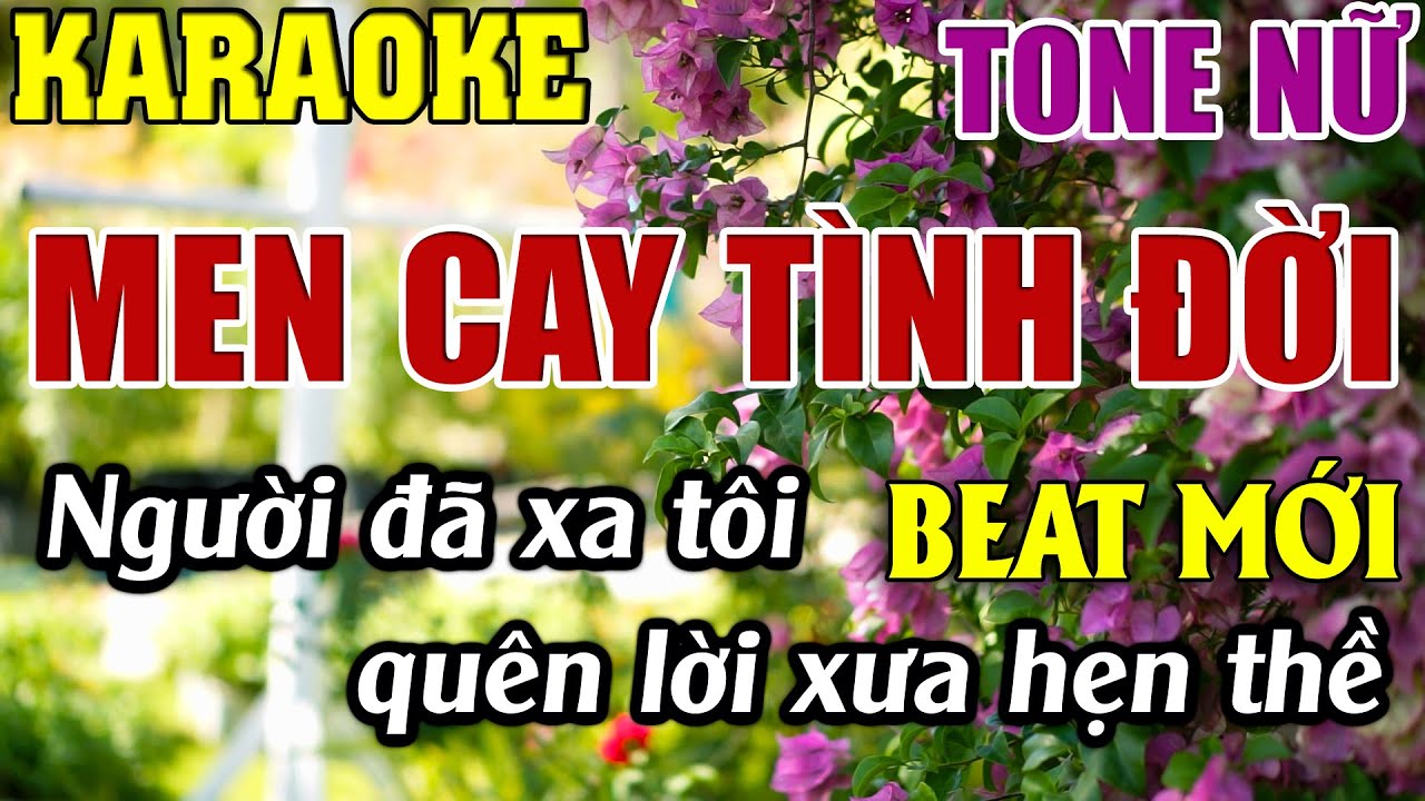 Men Cay Tình Đời Karaoke Tone Nữ Karaoke Ngọc Loan - Beat Mới
