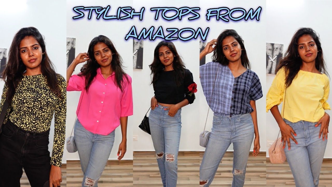 Stylish looks from Amazon || Winter tops || HARINI SI
