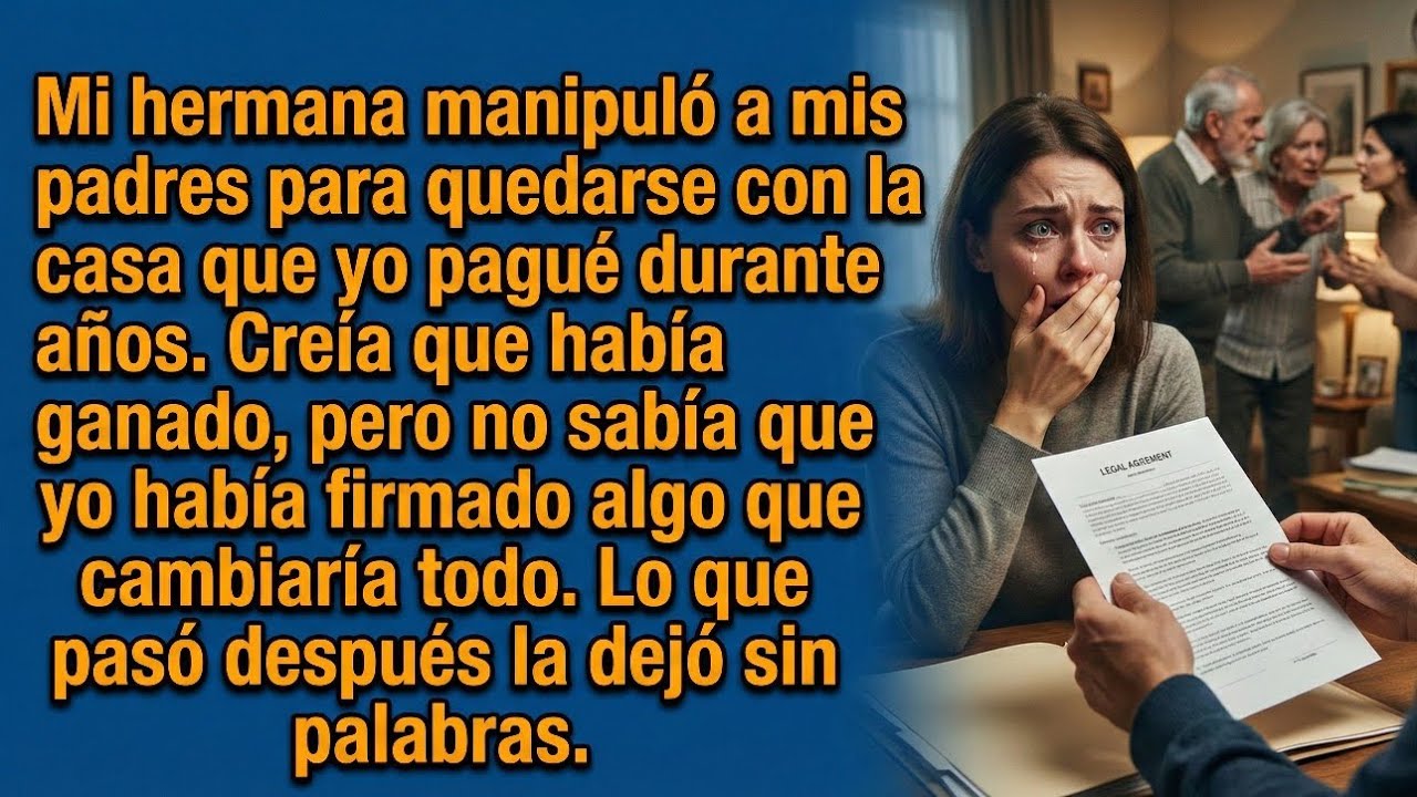 Mi hermana se quedó con mi casa… pero no sabía lo que yo ya había firmado