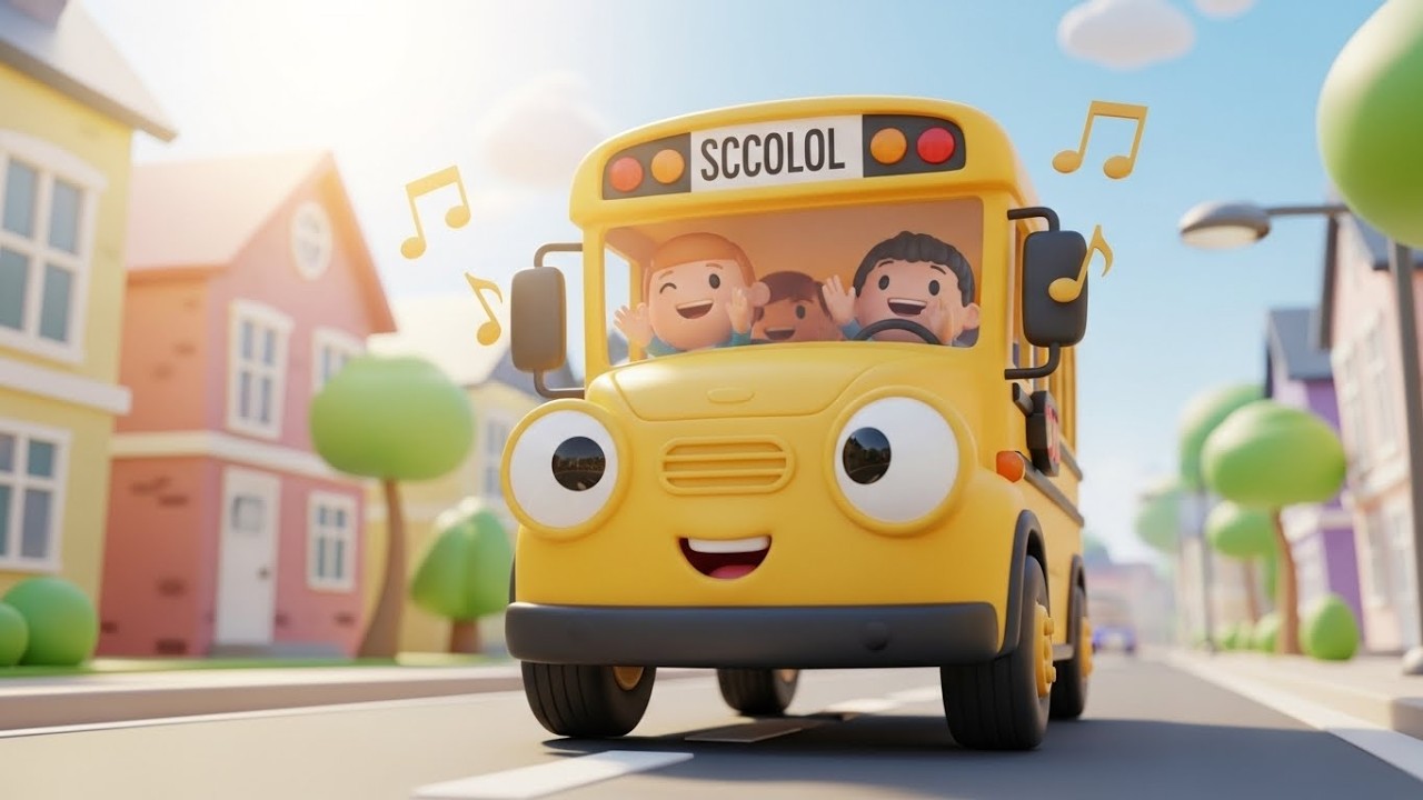 Школьный автобус поет утреннюю песню 🚌🎶☀️ | Мультфильм для детей и весёлые приключения