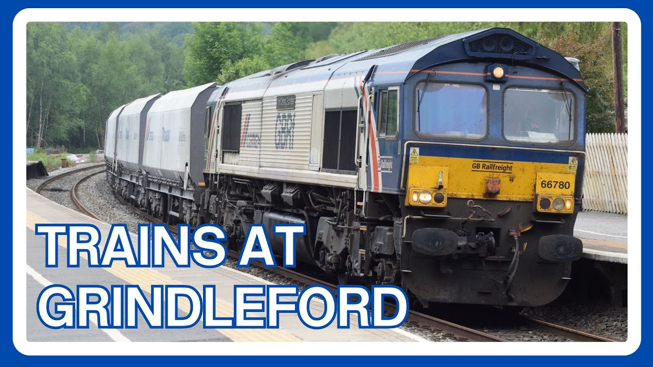 TRAINS at GRINDLEFORD railway station