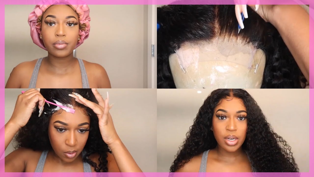2 in 1 GRWM| Perfecting baby hairs on a 4x4 closure ft Donmily hair