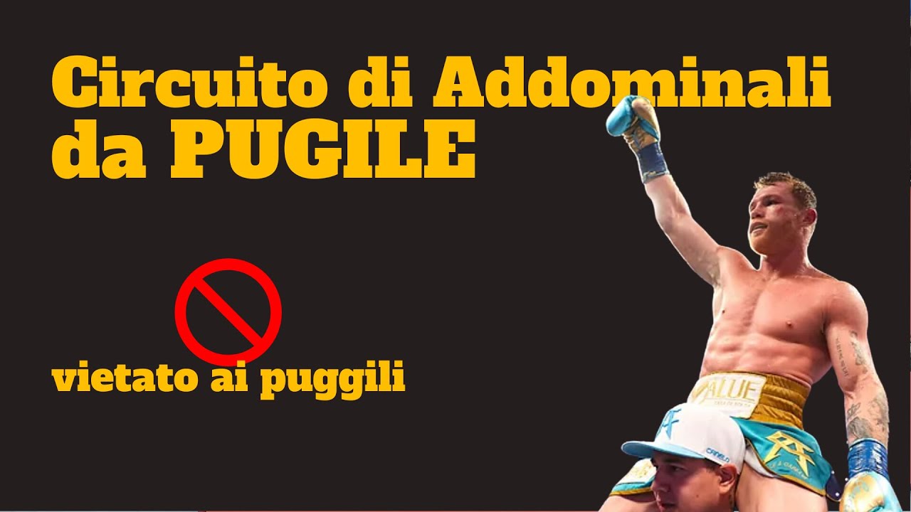 Circuito ADDOMINALI da pugile - vietato ai puggili ⛔
