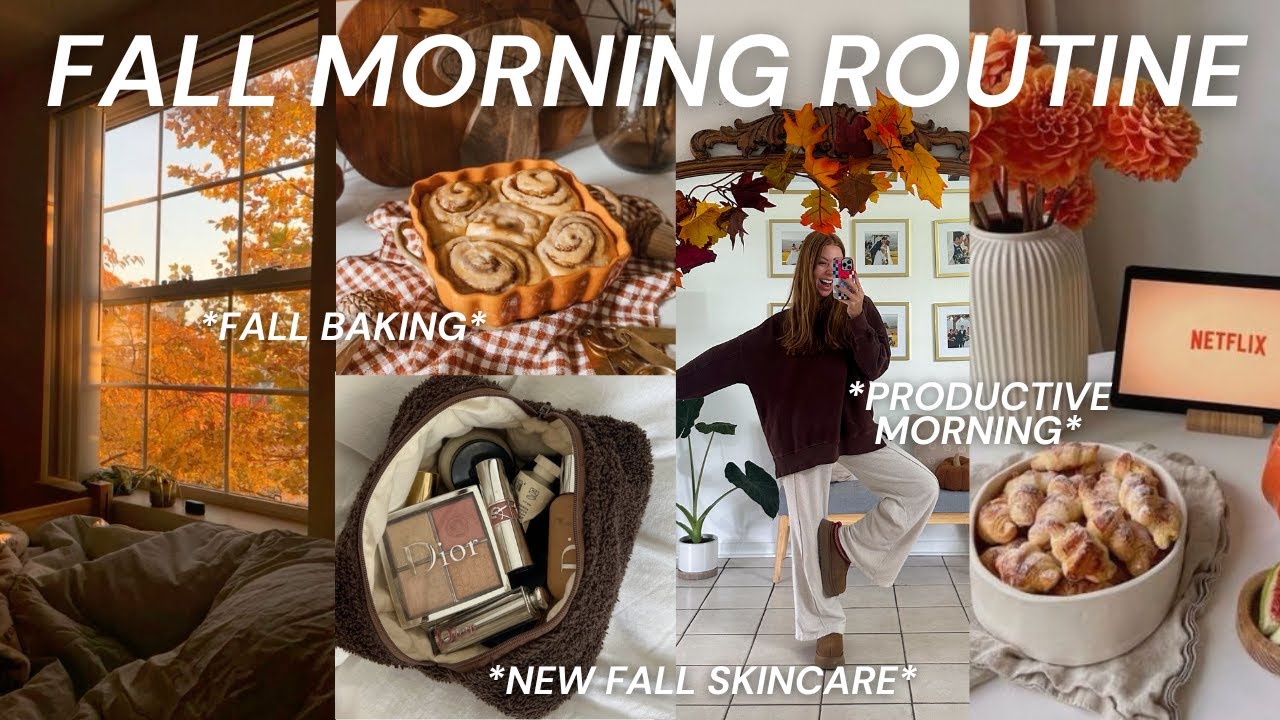 THE ULTIMATE FALL MORNING ROUTINE🍁☕️🧸 *my 6AM productive routine* cozy fall vibes