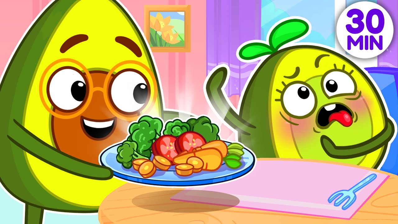 🥕🥦✋ I Don't Wanna Song 🙅&zwj;♀️ No No! || + More Kids Songs and Nursery Rhymes by VocaVoca🥑