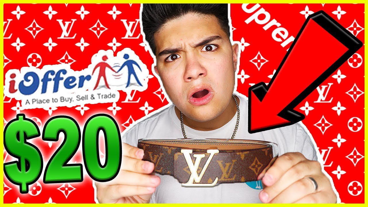 I BOUGHT A $20 LOUIS VUITTON BELT FROM IOFFER AND MY FRIENDS THOUGHT IT WAS REAL!!