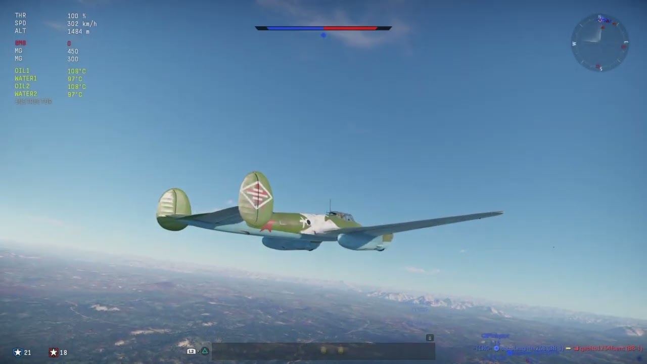 War Thunder. More Pe-3(e) gameplay