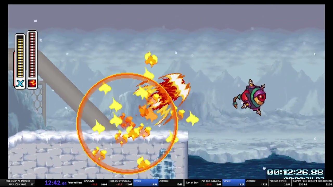 MMX8 Demake | Awakening Mod | UAX 100% GWS Speedrun in 23:17 RTA / 22:52 IGT