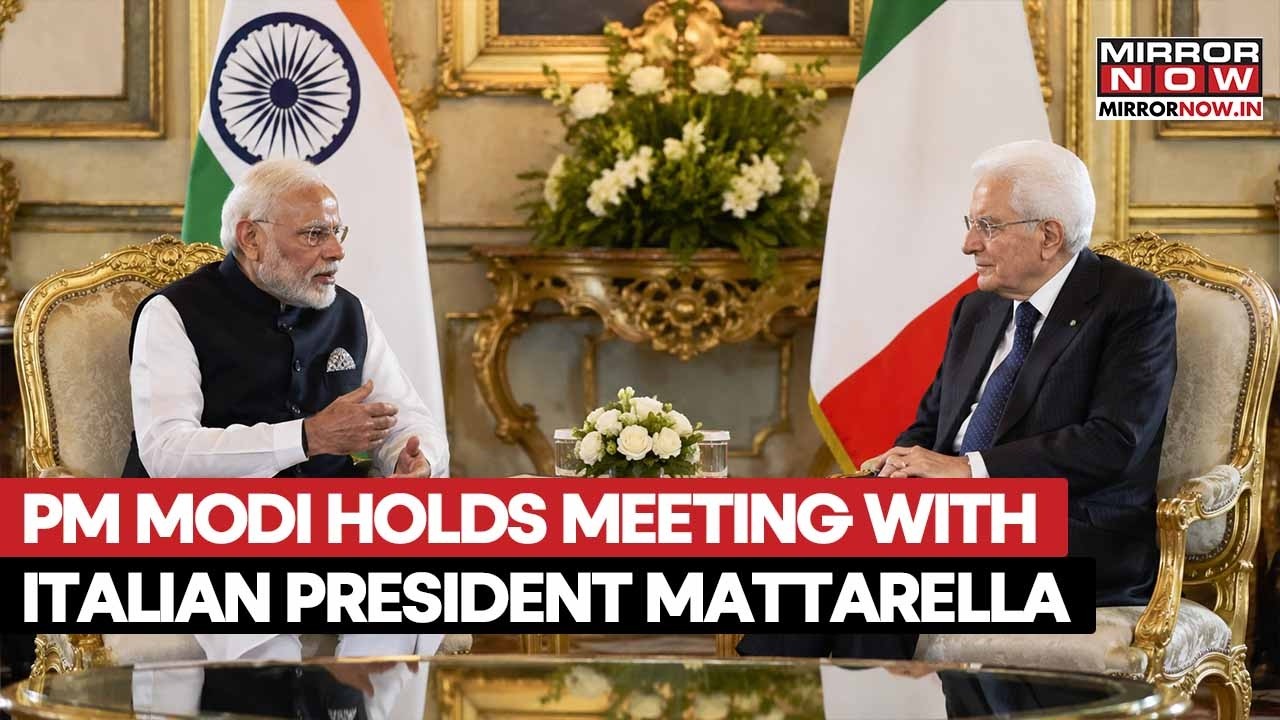 PM Modi Holds High-Stakes Delegation Talks With Italian President Sergio Mattarella In Rome