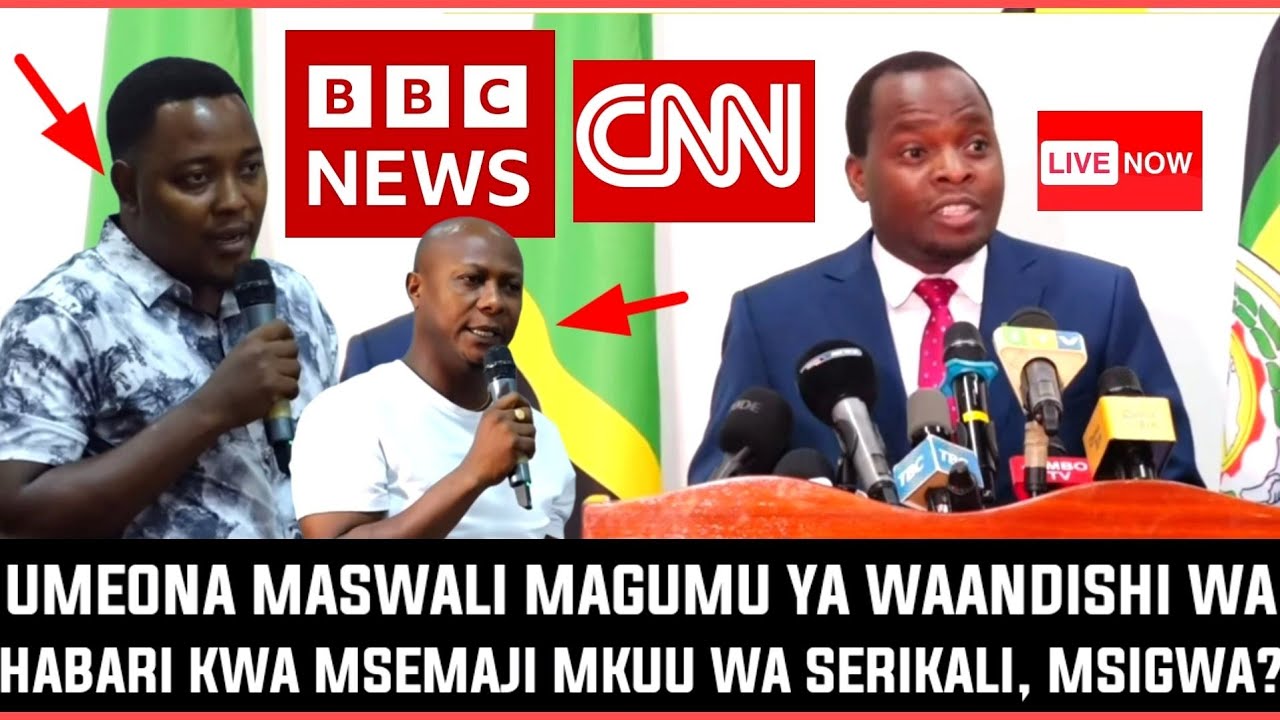 🔴#live_UMEONA MASWALI MAGUMU YA WAANDISHI WA HABARI KWA MSEMAJI MKUU WA SERIKALI GERSON MSIGWA?