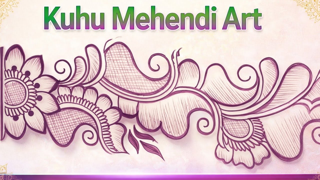 Simple arabic Mehendi design 🍀 beautiful and easy pencil shedding design 🍀 Mehendi design for girls 
