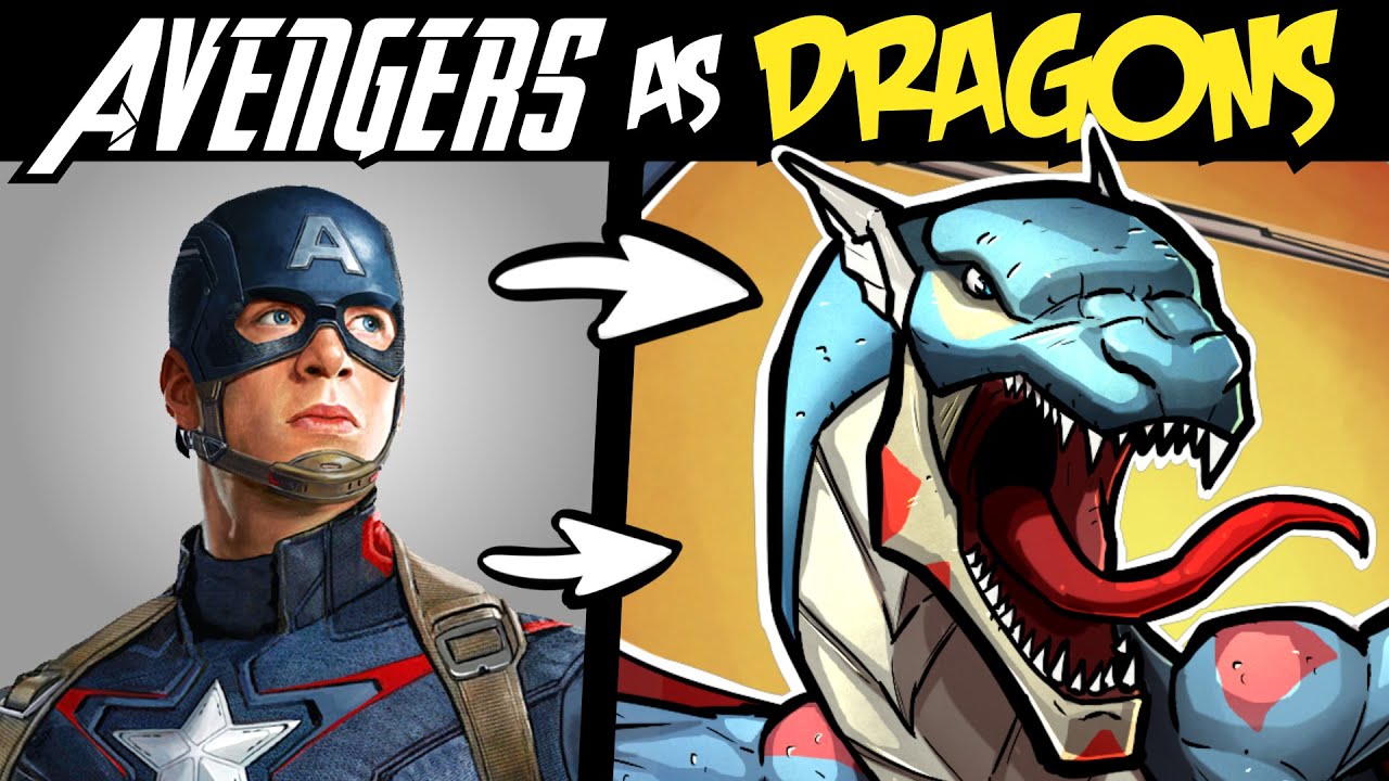 What if The AVENGERS were DRAGONS? (Lore and Speedpaint)