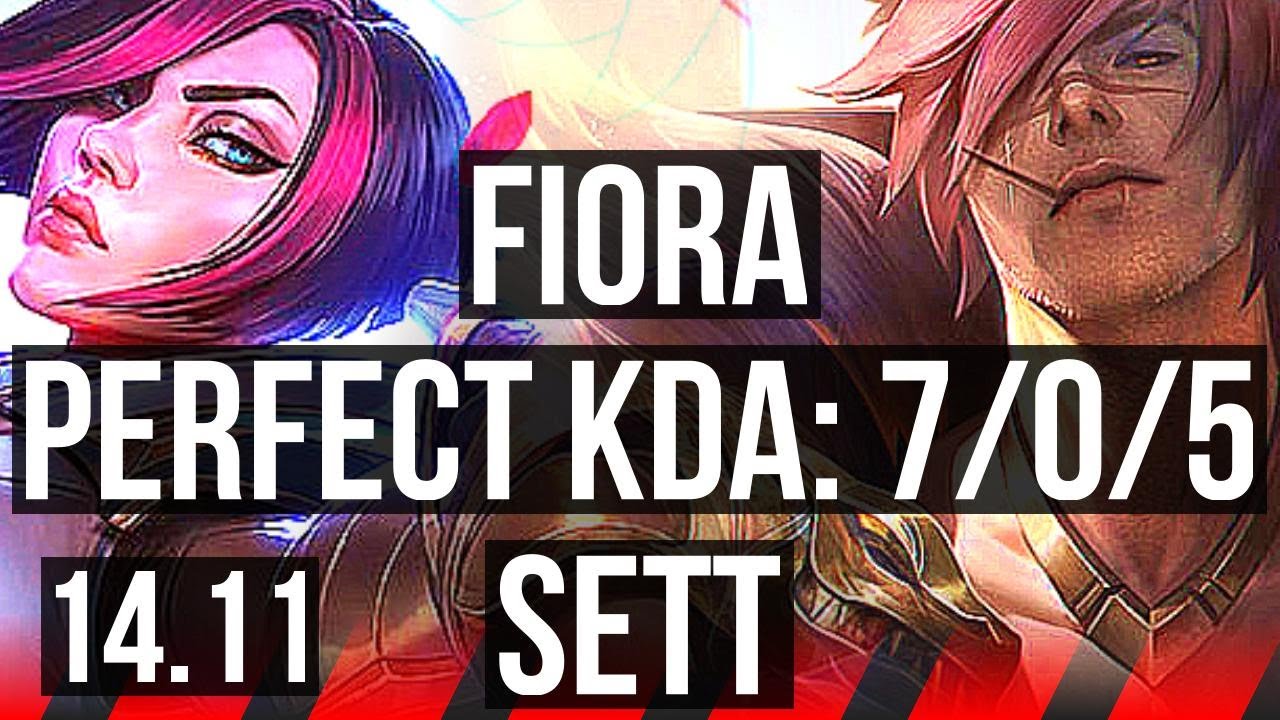 FIORA vs SETT (TOP) | 7/0/5, Godlike, 600+ games | EUW Master | 14.11