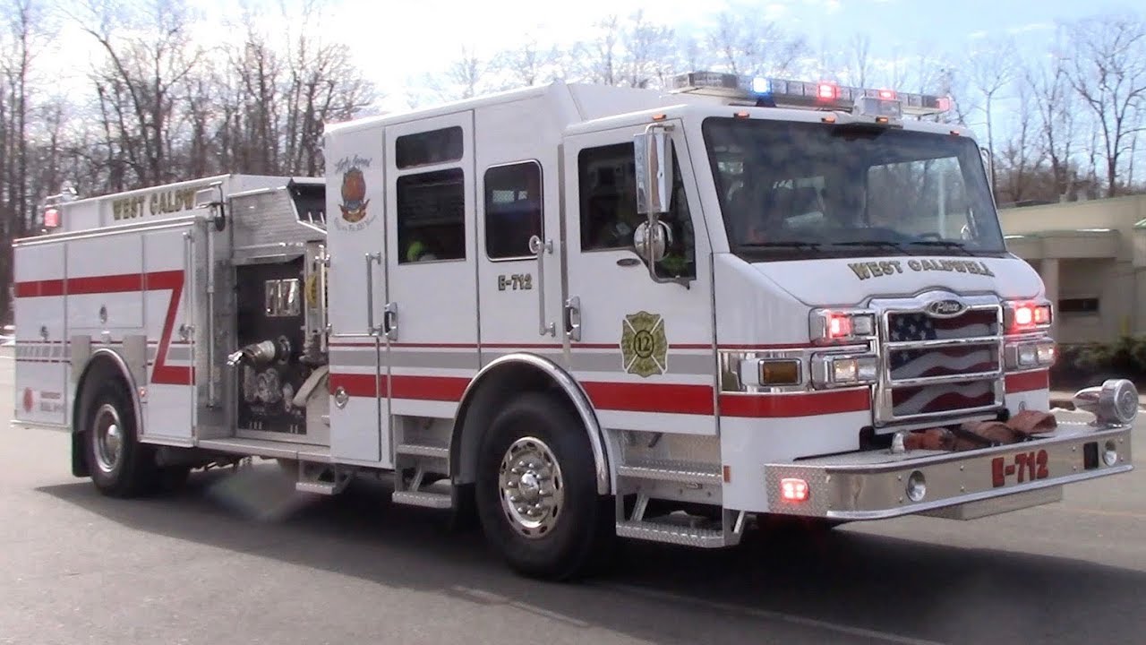 West Caldwell Fire Department Engine 712 Responding 3-19-18