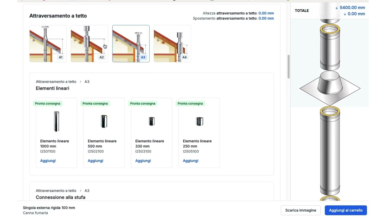 Configuratore Di Canne Fumarie AN CAMINI  - Come configurare una canna fumaria